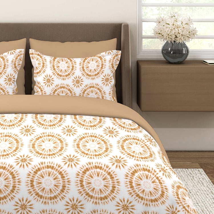 LAYERS Home Easy Cotton 144TC Ethnic Print 3Pcs Queen Bedsheet Set