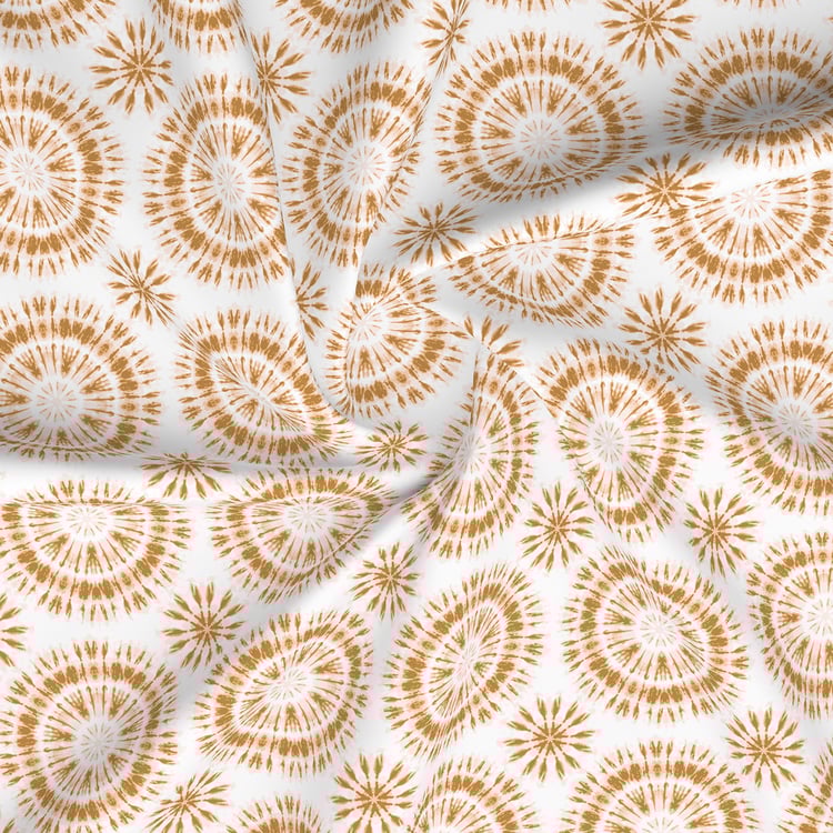 LAYERS Home Easy Cotton 144TC Ethnic Print 3Pcs Queen Bedsheet Set