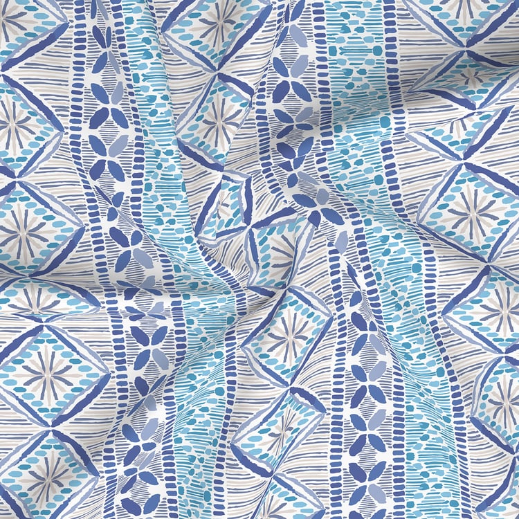 LAYERS Home Easy Cotton 144TC Ethnic Print 3Pcs Queen Bedsheet Set