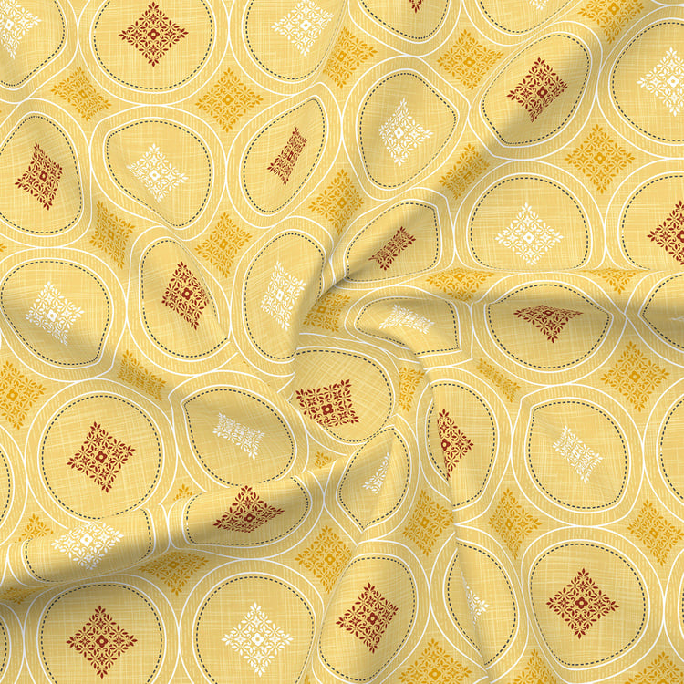 LAYERS Aura Microfibre Geometric Print 3Pcs Queen Bedsheet Set