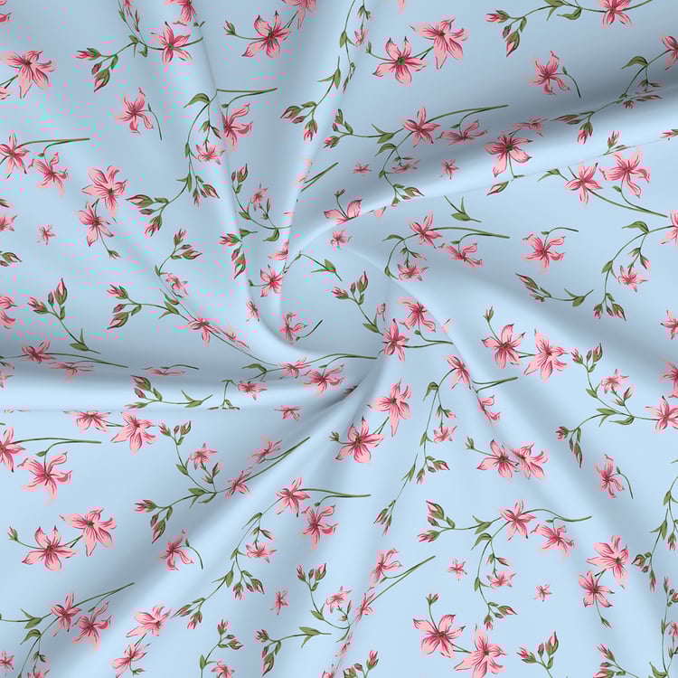 LAYERS Aria Microfibre Floral Print 3Pcs Queen Bedsheet Set