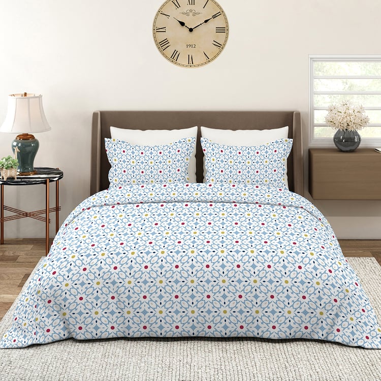 LAYERS Aria Microfibre Floral Print 3Pcs Queen Bedsheet Set