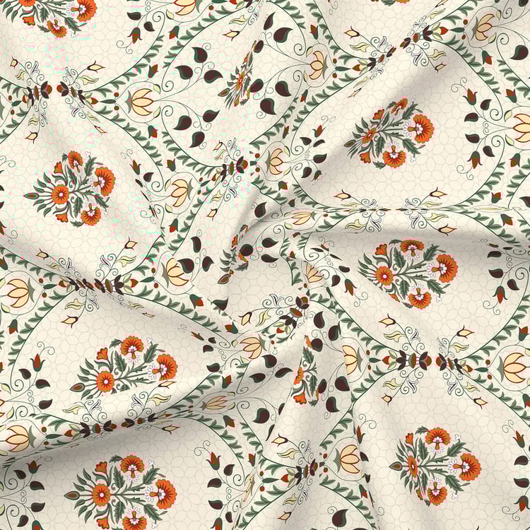 LAYERS Aura Microfibre Floral Print 3Pcs Super King Bedsheet Set