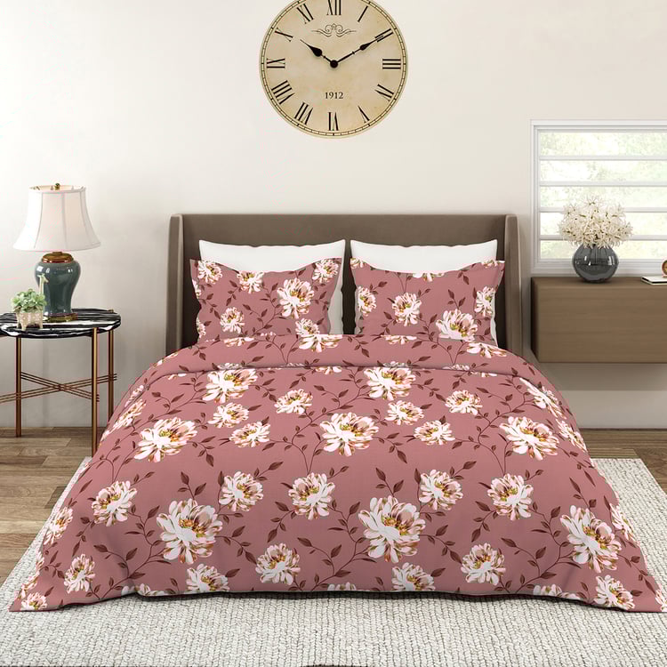 LAYERS Aura Microfibre Floral Print 3Pcs Super King Bedsheet Set