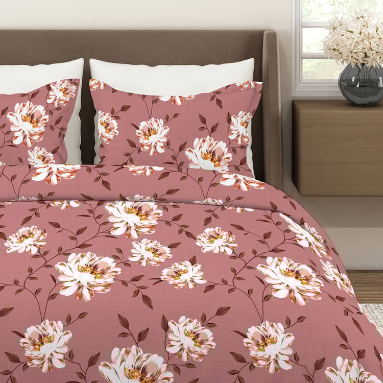 LAYERS Aura Microfibre Floral Print 3Pcs Super King Bedsheet Set