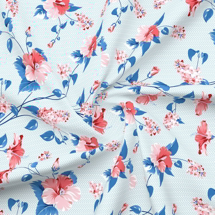 LAYERS Aura Microfibre Floral Print 3Pcs Super King Bedsheet Set