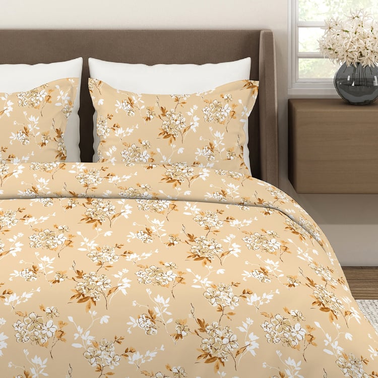 LAYERS Aura Microfibre Floral Print 3Pcs Super King Bedsheet Set