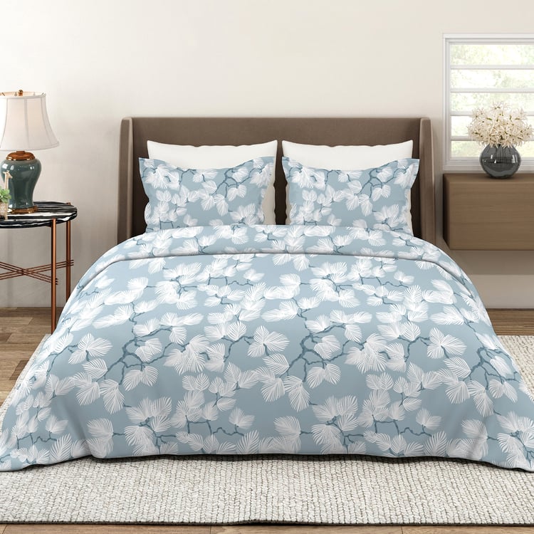 LAYERS Bloom Microfibre Floral Print 3Pcs Queen Bedsheet Set