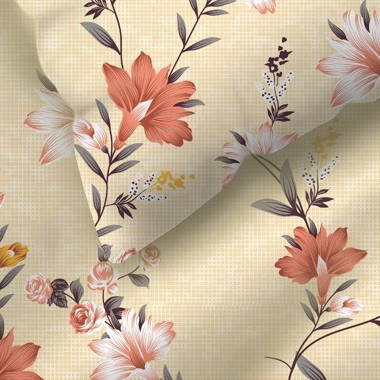 LAYERS Bloom Microfibre Floral Print 3Pcs Queen Bedsheet Set