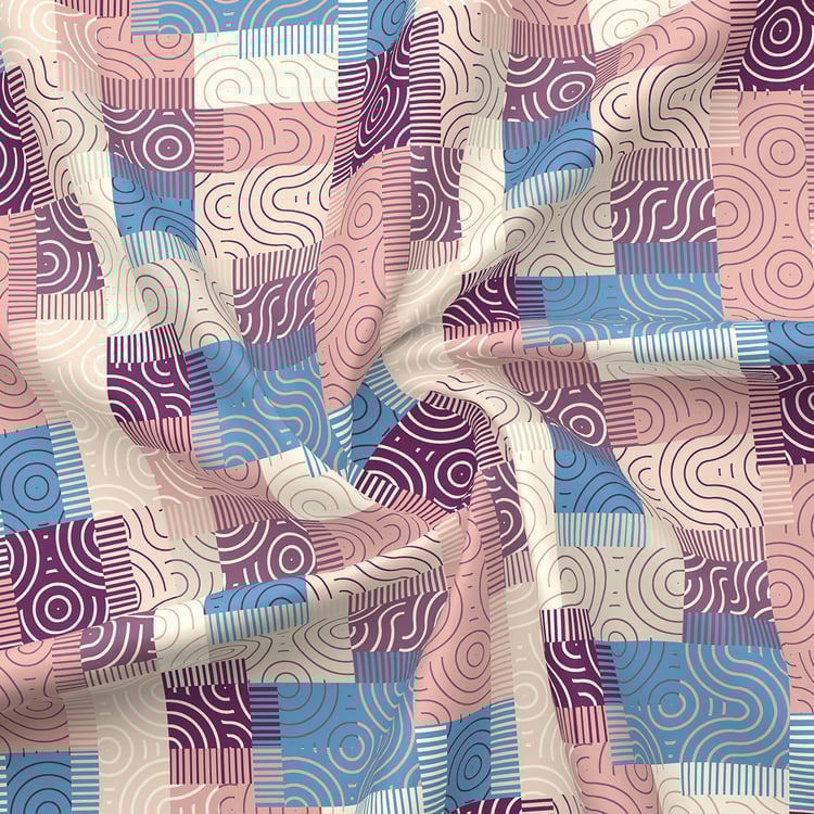 LAYERS Basicx Cotton 120TC Geometric Print 3Pcs Queen Bedsheet Set
