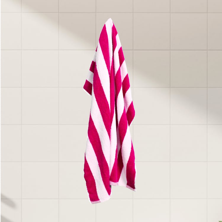 LAYERS Miami Cabana Cotton Striped Bath Towel - 90x180cm