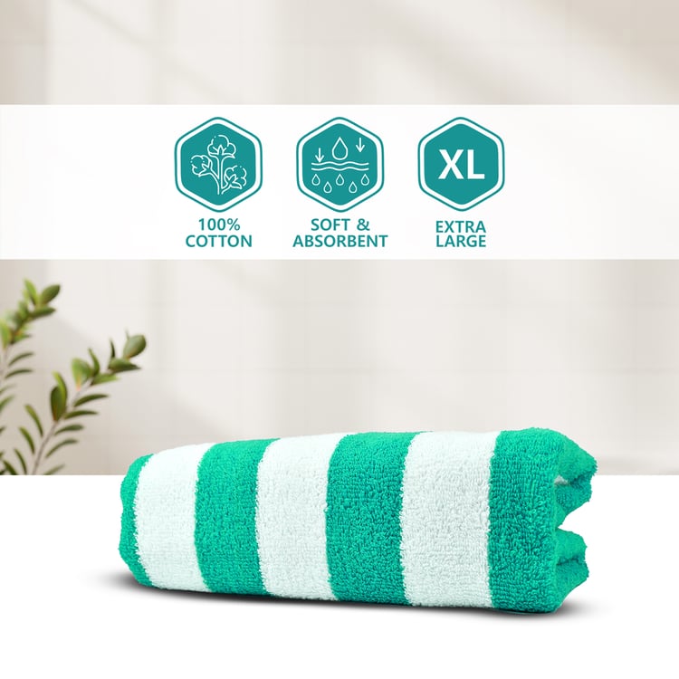 LAYERS Miami Cabana Cotton Striped Bath Towel - 90x180cm
