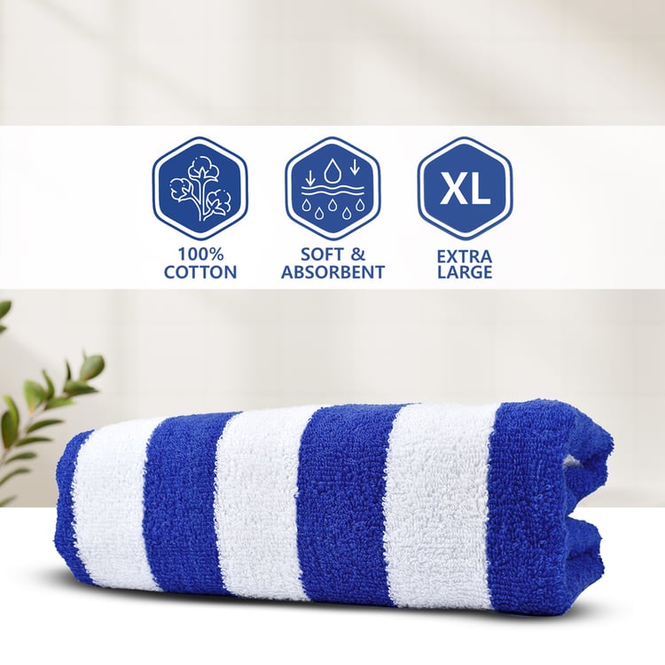 LAYERS Miami Cabana Cotton Striped Bath Towel - 90x180cm