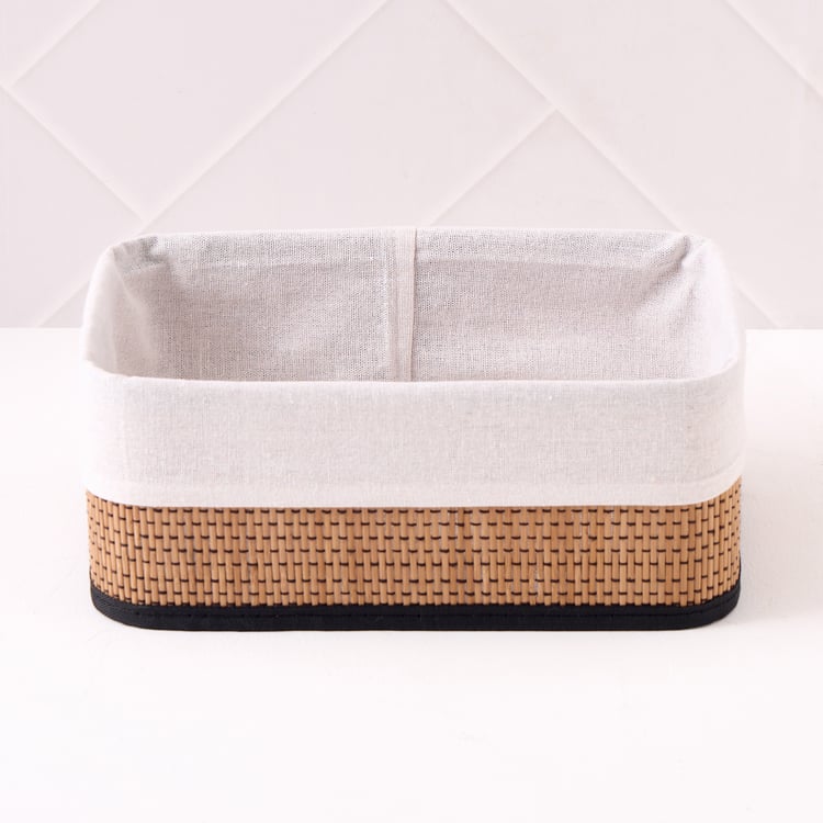 Wilton Macy Bamboo Collapsible Storage Basket