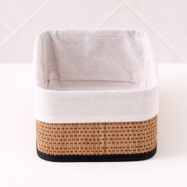 Wilton Macy Bamboo Collapsible Storage Basket