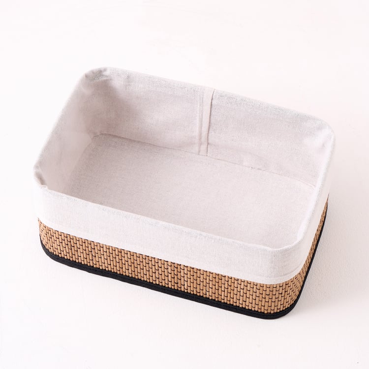 Wilton Macy Bamboo Collapsible Storage Basket