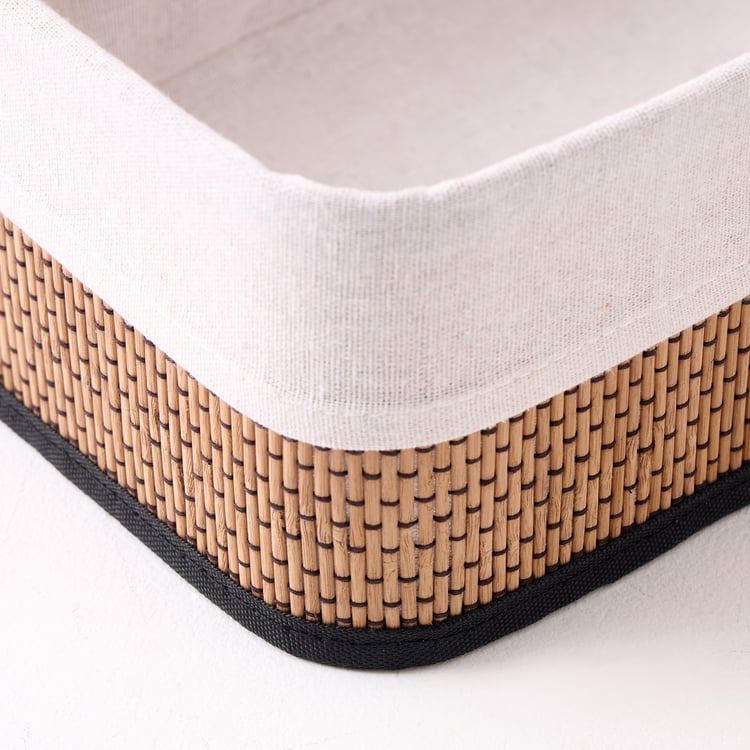 Wilton Macy Bamboo Collapsible Storage Basket