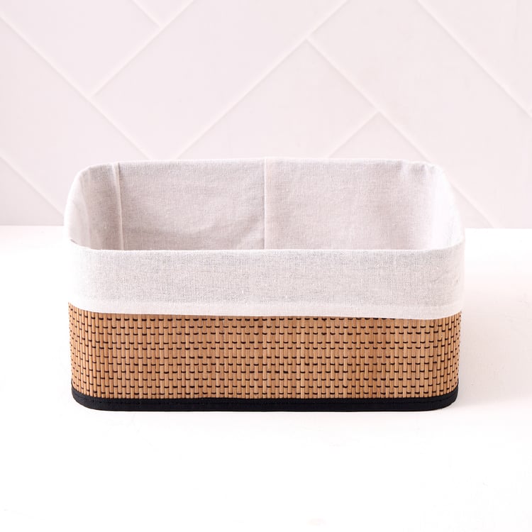Wilton Macy Bamboo Collapsible Storage Basket