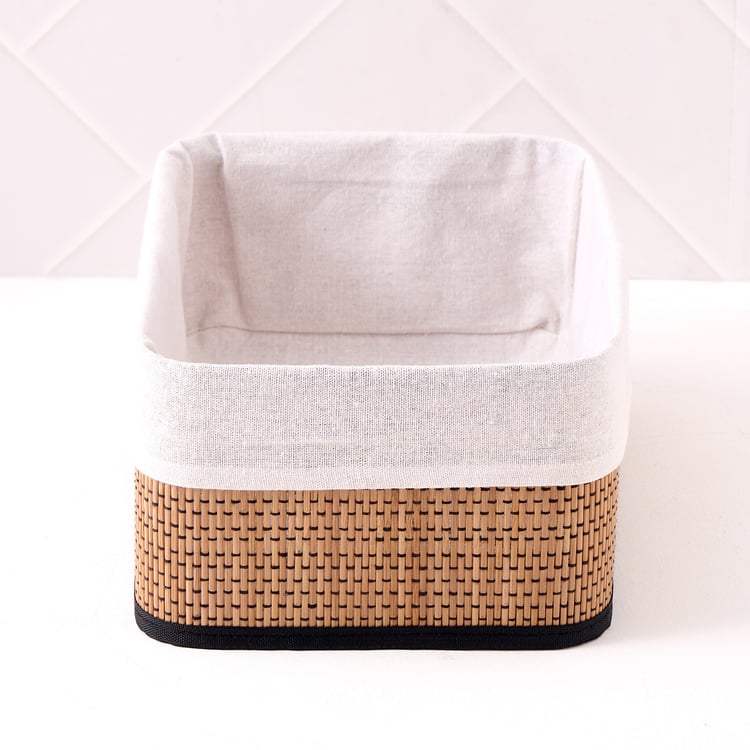 Wilton Macy Bamboo Collapsible Storage Basket