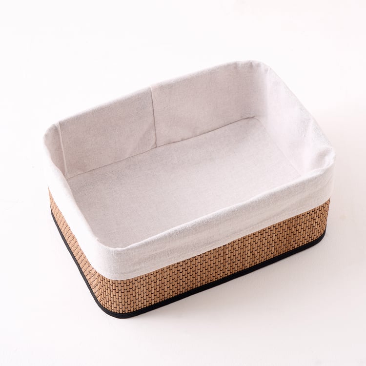 Wilton Macy Bamboo Collapsible Storage Basket