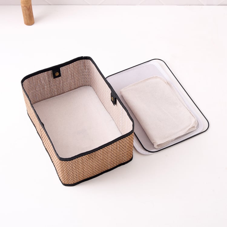 Wilton Macy Bamboo Collapsible Storage Basket