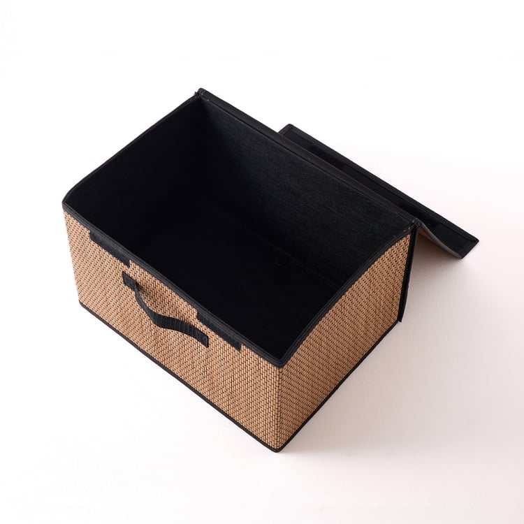 Wilton Macy Bamboo Foldable Storage Basket with Lid