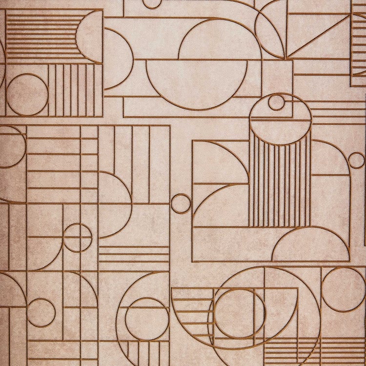 Elm Elite Wooden Geometric Print Cutlery Holder