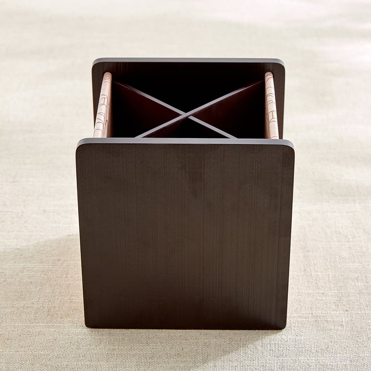 Zenith Lineart Wooden Geometric Print Cutlery Holder