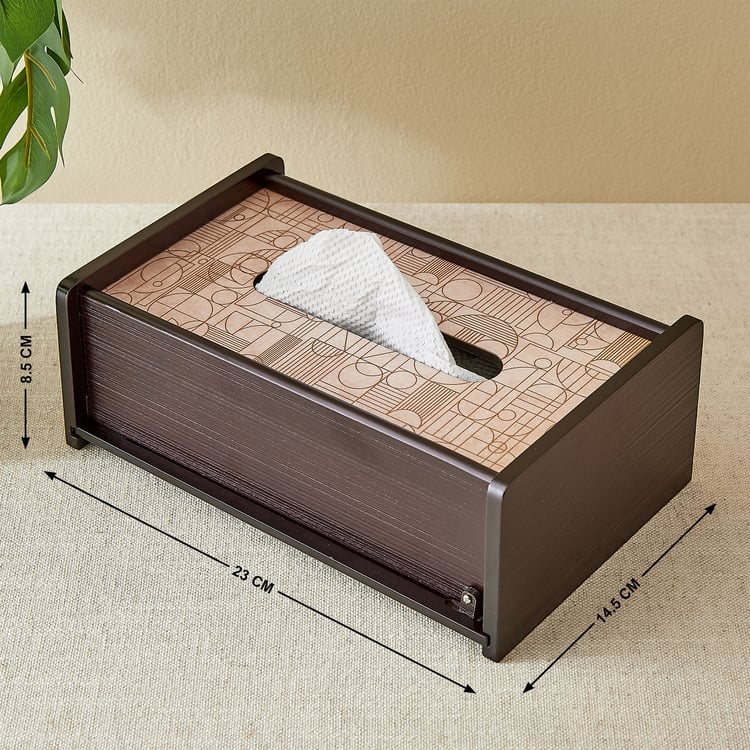 Elm Elite Wooden Tissue Box - 23x14.5x8.5cm