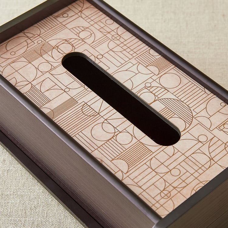 Elm Elite Wooden Tissue Box - 23x14.5x8.5cm