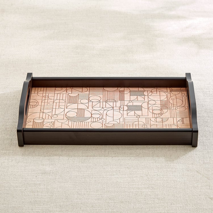 Zenith Lineart Wooden Serving Tray - 36x20.5x6cm