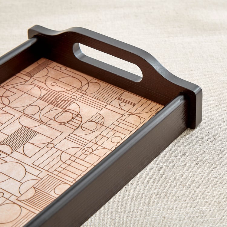 Zenith Lineart Wooden Serving Tray - 36x20.5x6cm