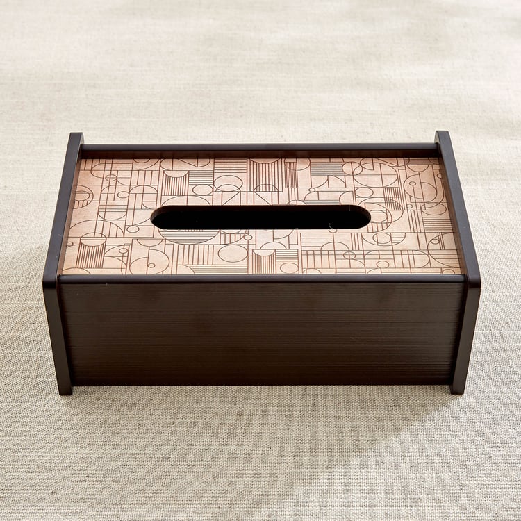 Zenith Lineart Wooden Tissue Box - 23x14.5x9cm
