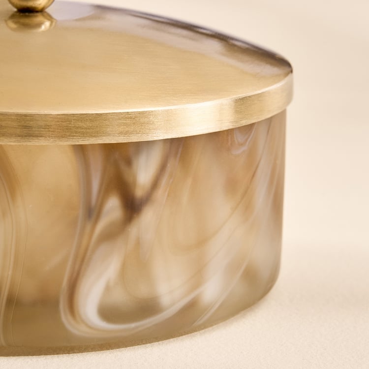 Alchemy Alabasta Glass Fluid Trinket Box