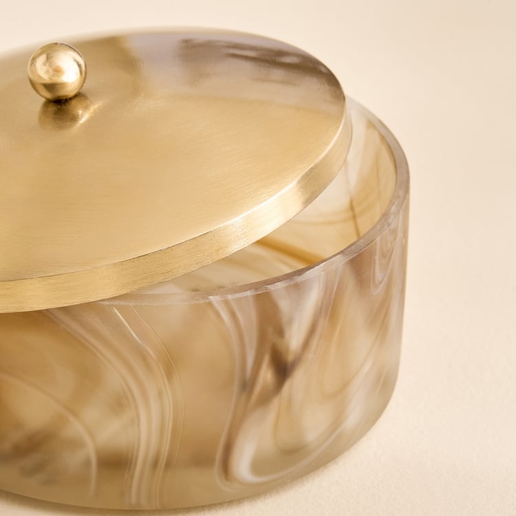 Alchemy Alabasta Glass Fluid Trinket Box