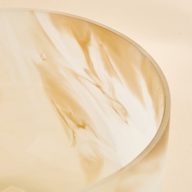 Alchemy Alabasta Glass Fluid Decorative Bowl