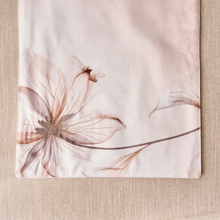 Moksha Mochamousse Velvet Finish Printed Table Runner