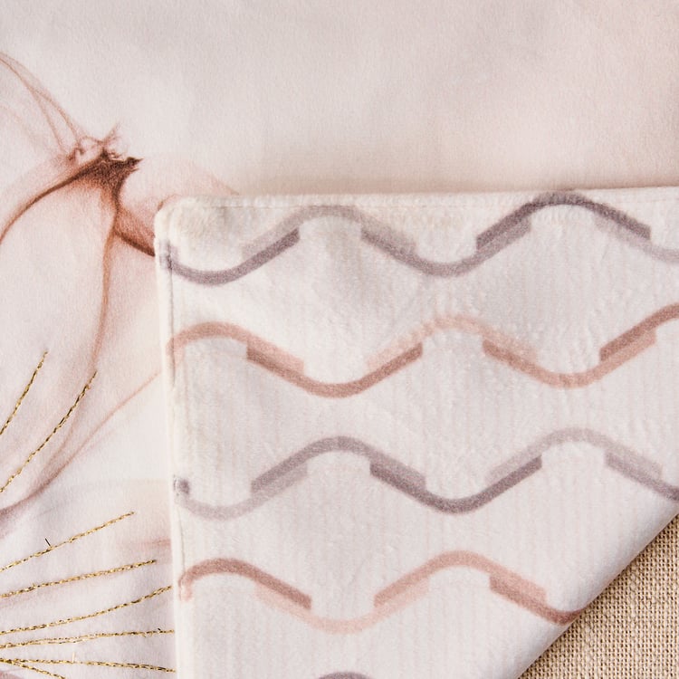 Moksha Mochamousse Velvet Finish Printed Table Runner