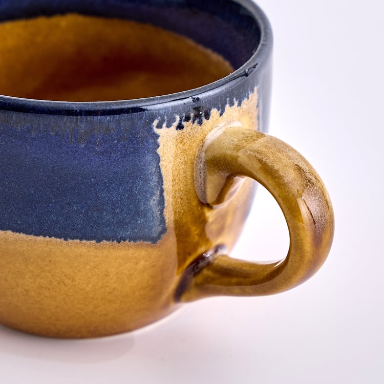 Corsica Mavi Stoneware Cup and Saucer -180ml