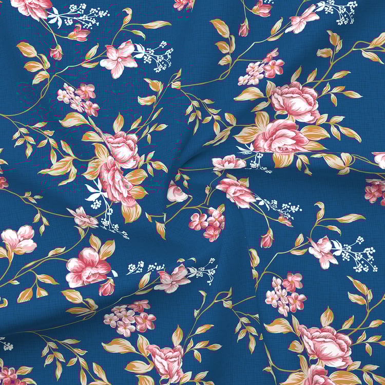 LAYERS Aura Microfibre Floral Print 3Pcs Super King Bedsheet Set