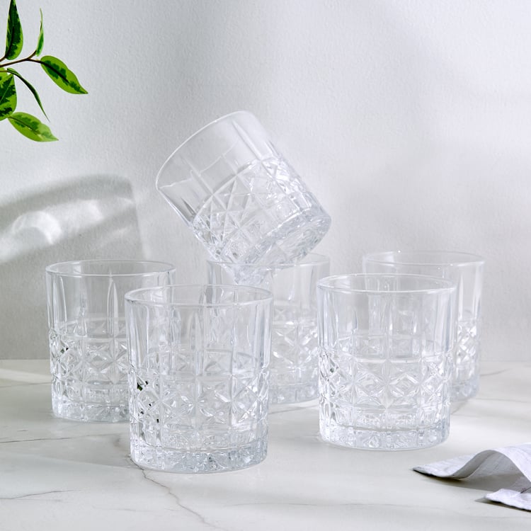 Mizu Diamond Set of 6 Whiskey Glasses - 350ml