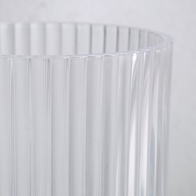 Mizu Fluted Set of 6 Ribbed Whiskey Glasses - 350ml