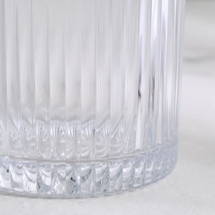 Mizu Fluted Set of 6 Ribbed Whiskey Glasses - 350ml