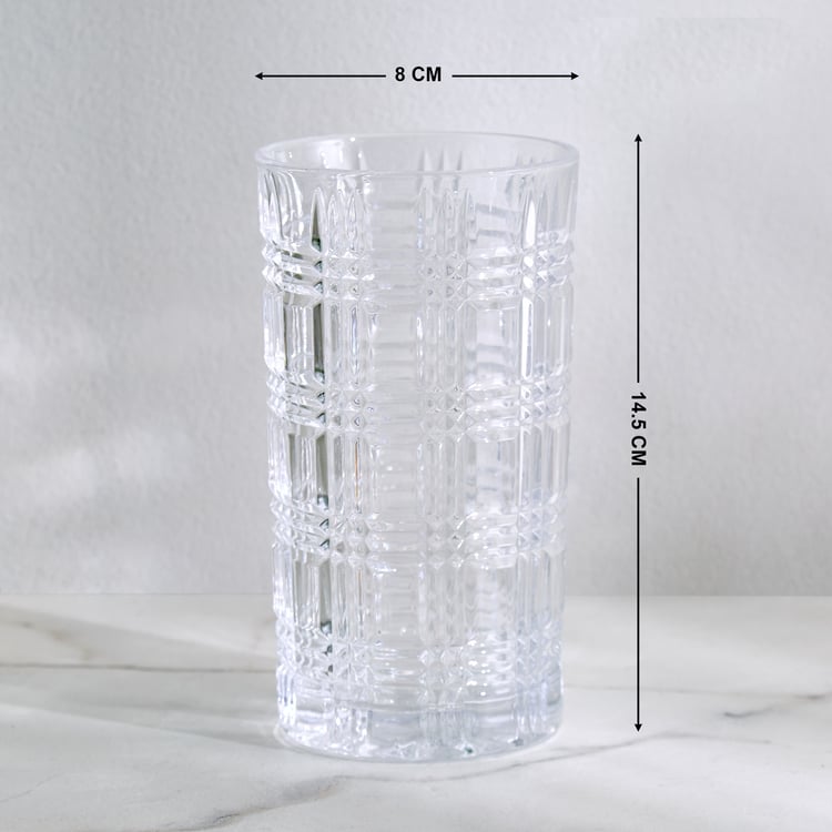 Mizu Plaid Set of 6 Drink Glasses - 410ml