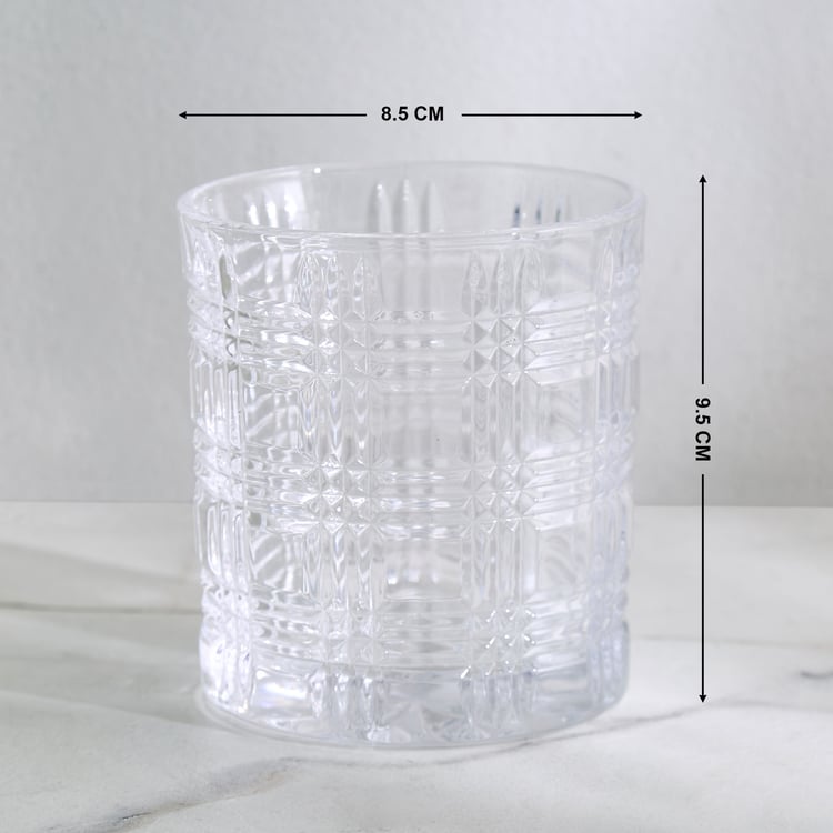 Mizu Set of 6 Plaid Whiskey Glasses - 350ml