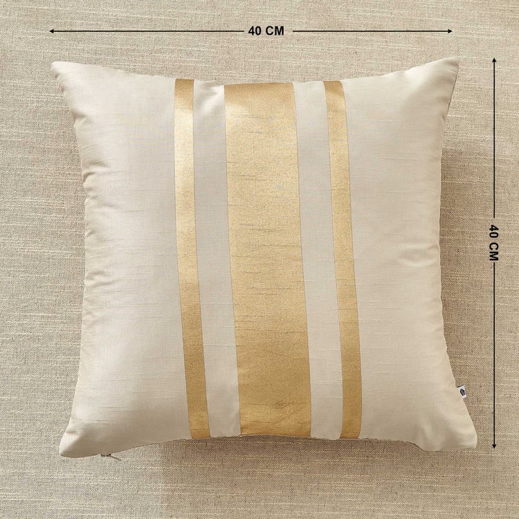 Lunaa Fusion Set of 2 Foil Print Cushion Covers - 40x40cm