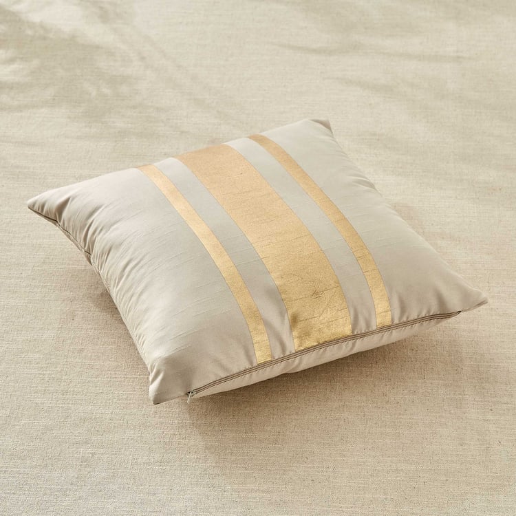 Lunaa Fusion Set of 2 Foil Print Cushion Covers - 40x40cm