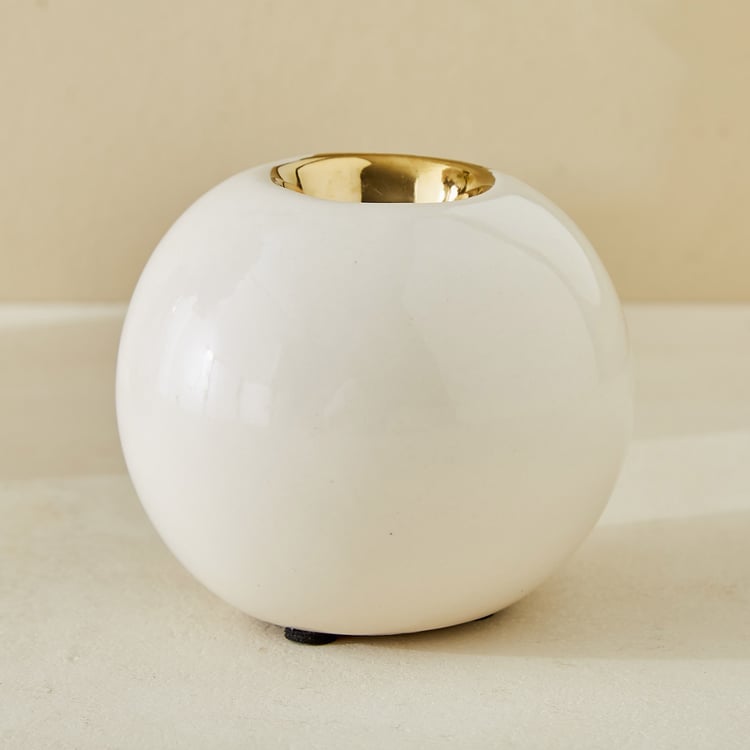 Moksha Ceramic Waves T-Light Holder