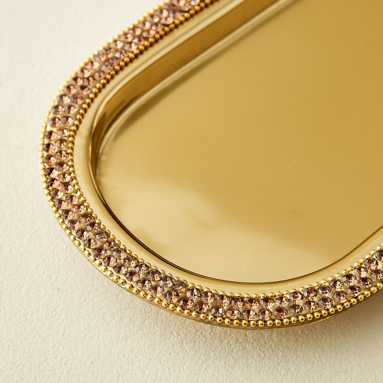 Fables Twirl Set of 2 Glass Votive Candle Holders with Tray