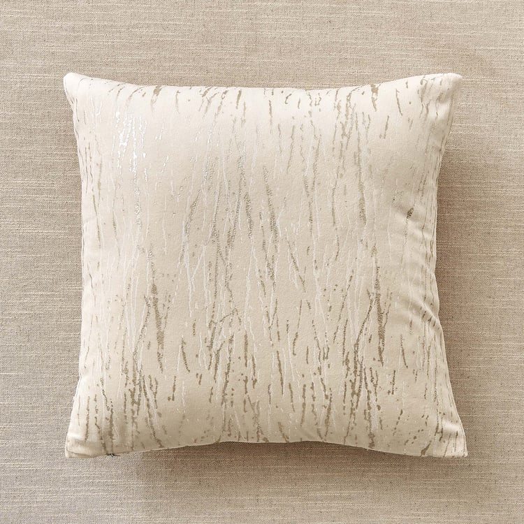 Glimmer Marison Set of 2 Velvet Finish Foil Print Cushion Covers - 40x40cm